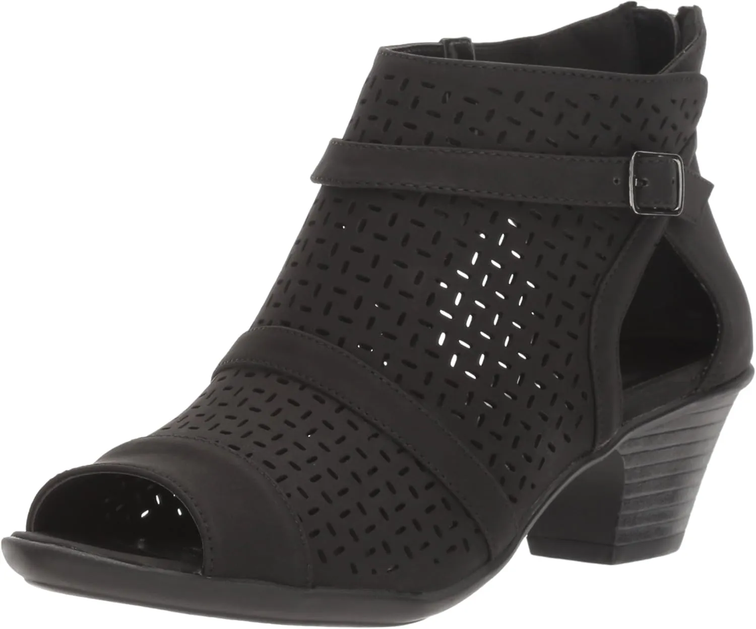 Easy Street Women's Carrigan Ankle Boot, Black, 8.5 Wide