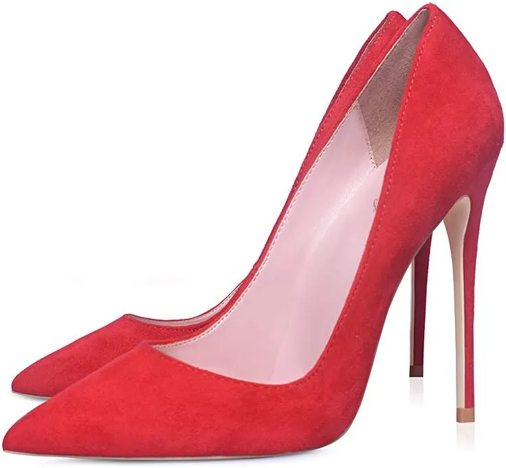 Elisabet Tang High Heels, Women Pumps Pointed Toe Stilettos 4.7 inch/12cm Sexy Heels Party Shoes