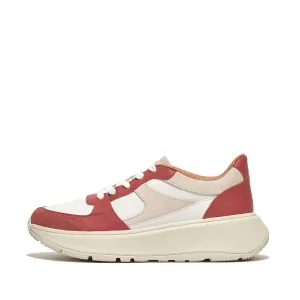F-MODE Leather-Mix Flatform Trainers