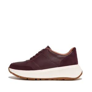 F-MODE Leather/Suede Flatform Sneakers