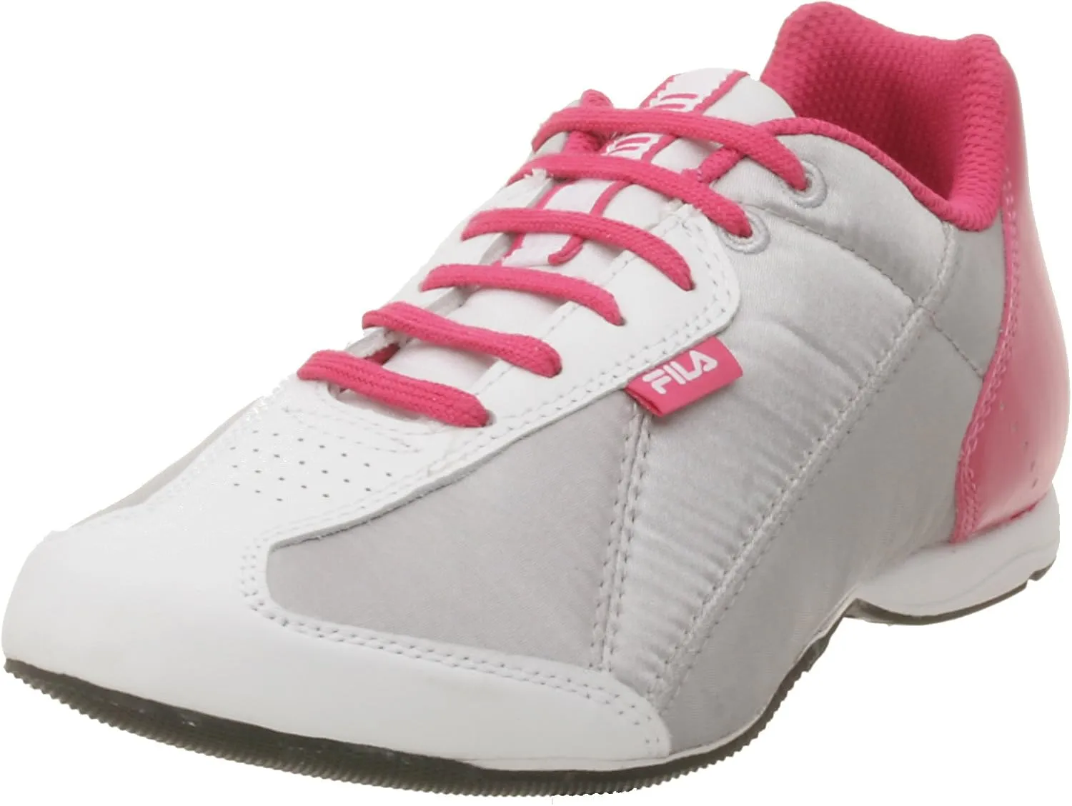 Filativa Unisex Retro Spike Italian Sport Shoe,Wht/SLV/BRT PRP,9 Wmn/11 Men