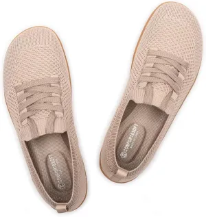 Frank Mully Womens Walking Shoes Wide Toe Box Barefoot Shoes Knitted Fashion Sneaker with Arch Support