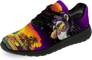 Funny Monkey Print Shoes Mens Womens Lightweight Running Tennis Walking Sneakers Birthday Gifts for Boy Girl