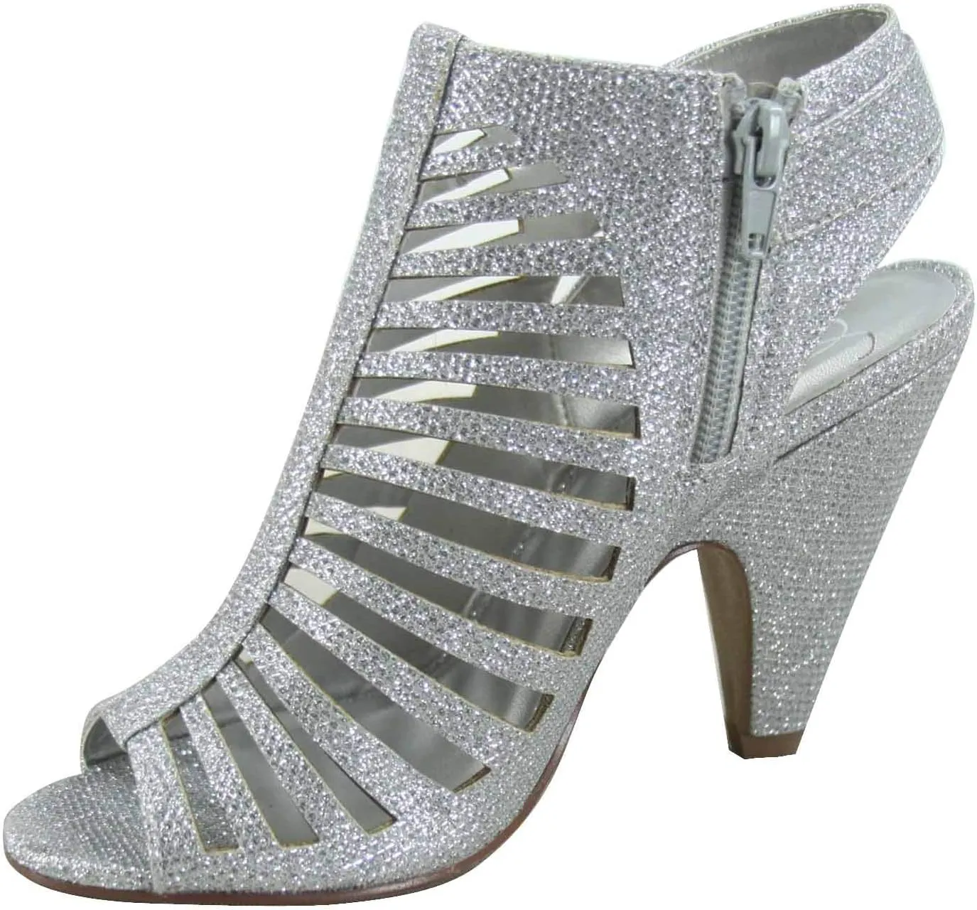 FZ-Shaky-s Women's Sexy Strappy Peep Toe Slingback Buckle Chunky Heel Sandal Shoes