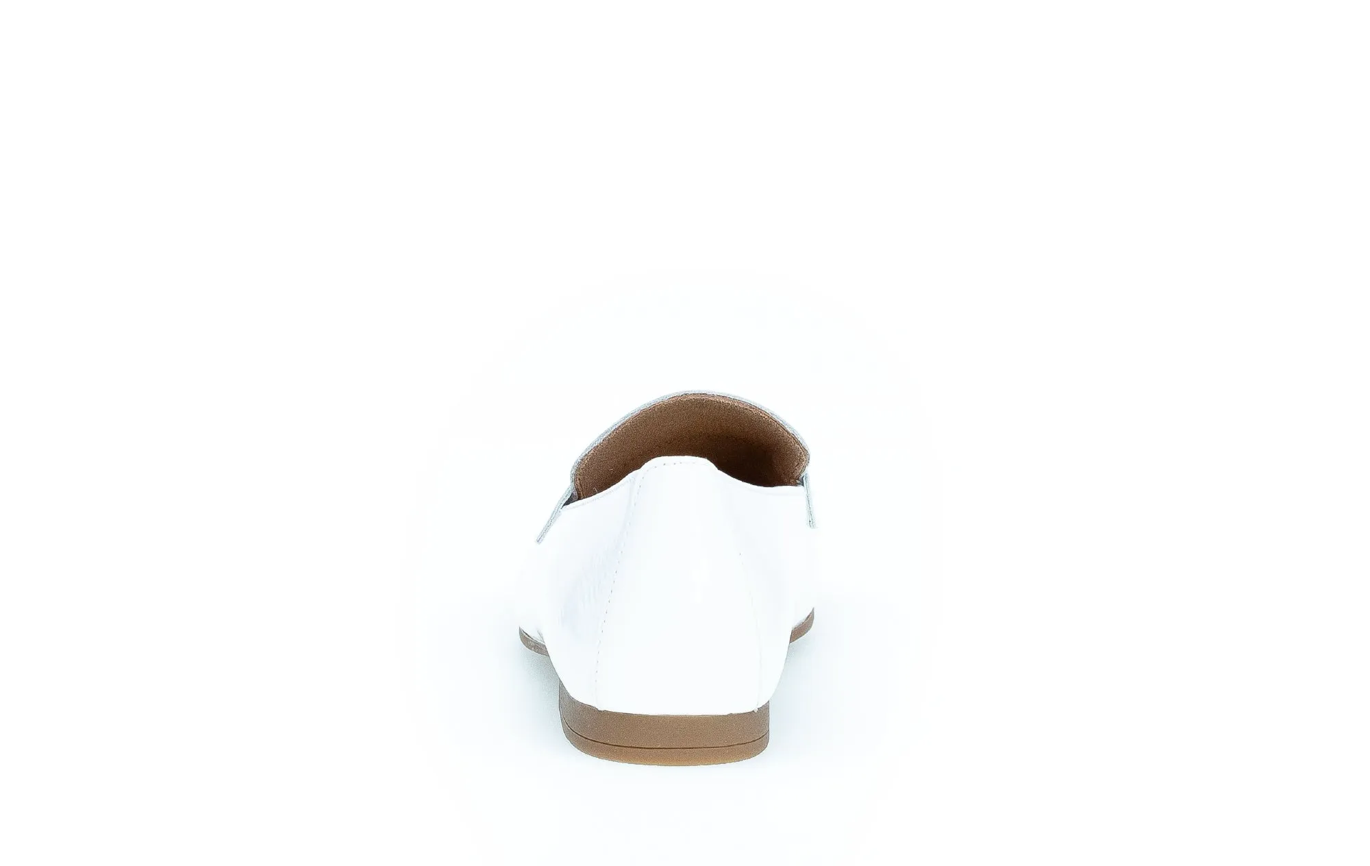 GABOR - 25.213.91 FLAT SLIP-ON SHOE - WHITE PATENT