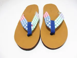 Gingham Flip Flops - Clearance