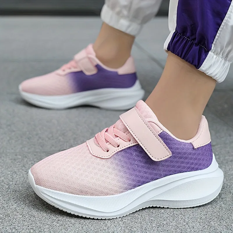 Girls' Gradient Breathable Sneakers
