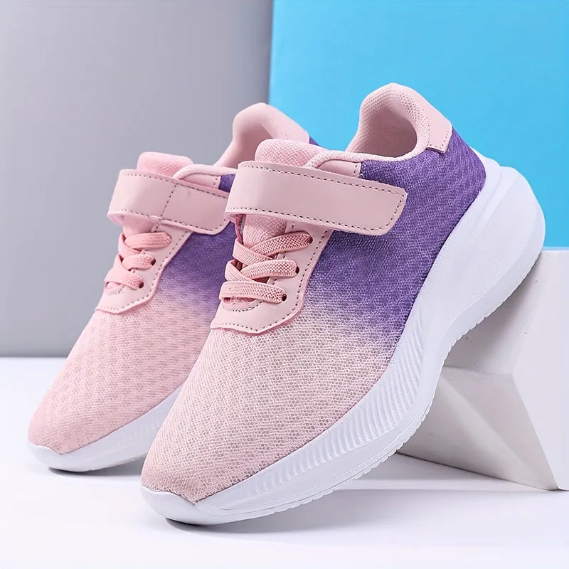 Girls' Gradient Breathable Sneakers
