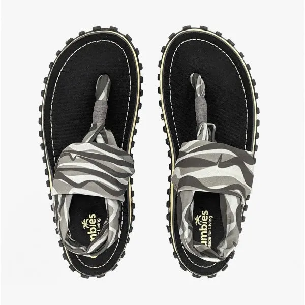 Gumbies SLINGBACK Unisex Textile Sandals Black