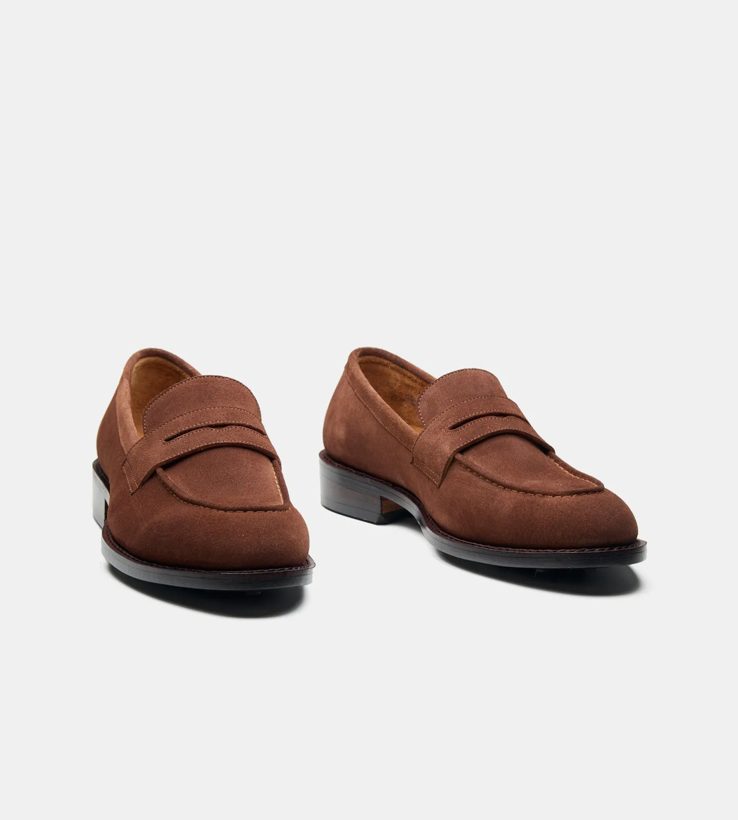 Handwelted Suede Penny Loafer
