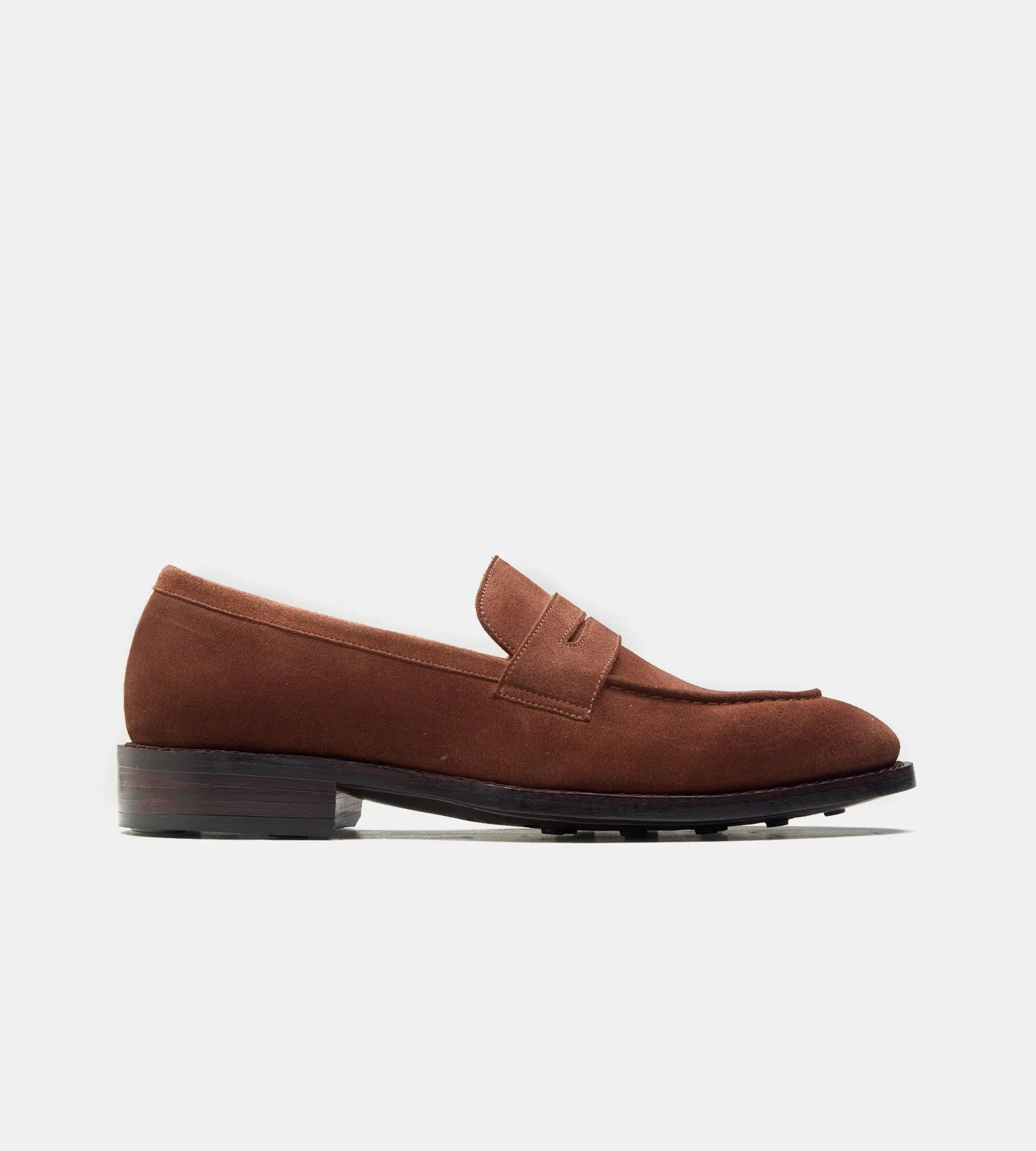 Handwelted Suede Penny Loafer