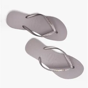 Havaianas HAV SLIM SPARKLE II Womens Flip-Flops Ice Grey
