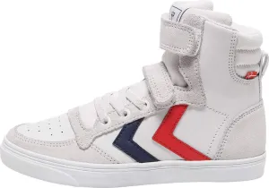 Hummel Slimmer Stadil Leather High Jr Trainers Child White - 13 - High Top Trainers Shoes