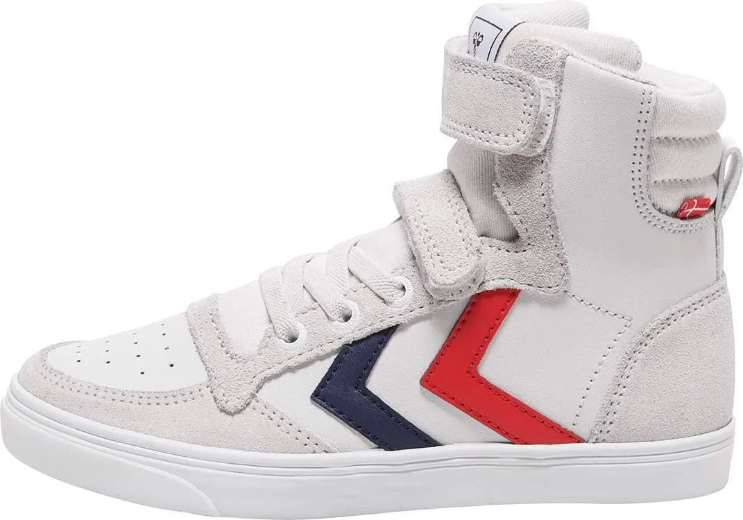 Hummel Slimmer Stadil Leather High Jr Trainers Child White - 13 - High Top Trainers Shoes
