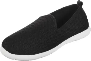isotoner Zenz Mens Slip-On Slippers, Lightweight Knit Loafers with A Soft Microterry Lining
