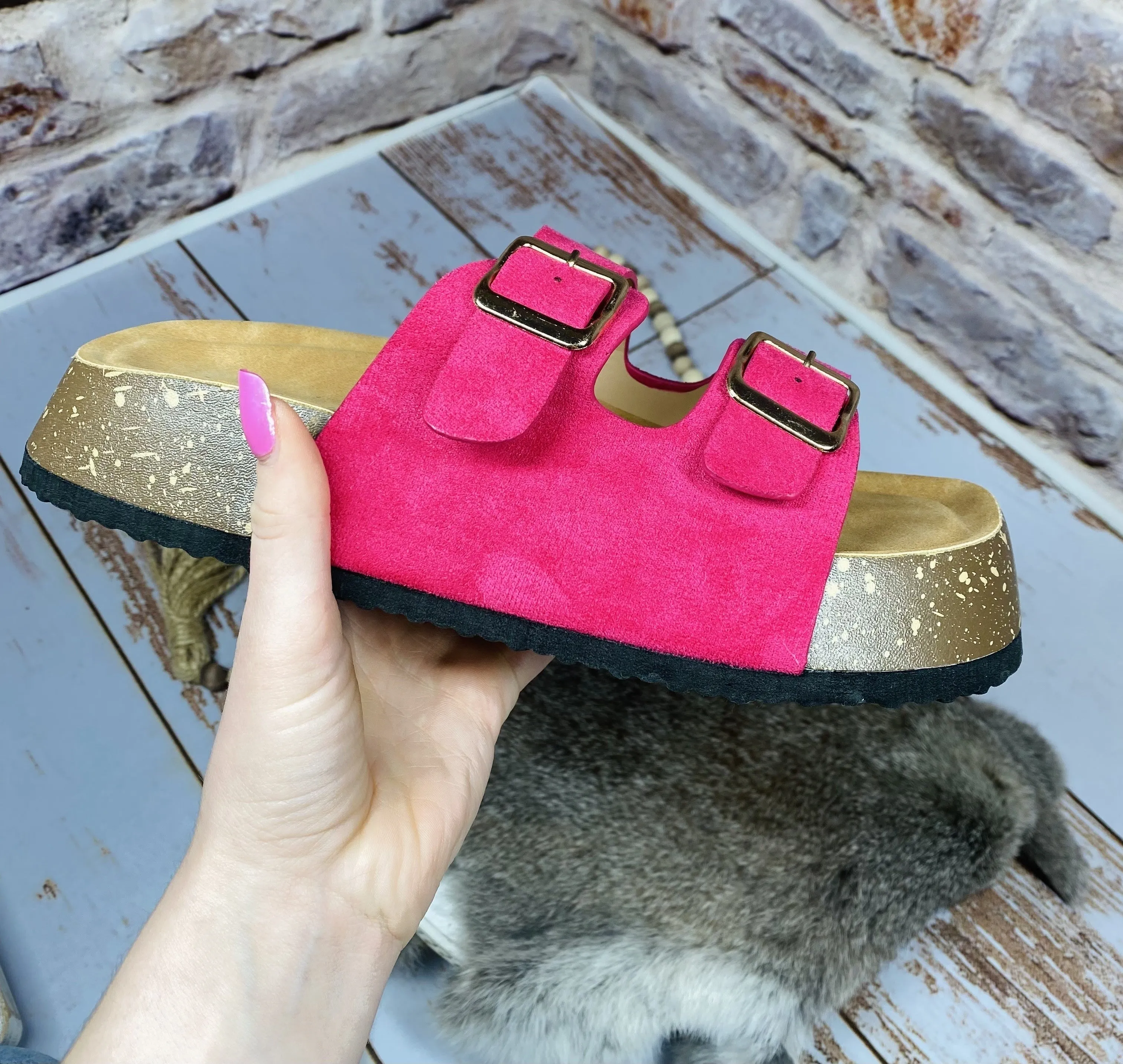 Jade Double Buckle Sandal