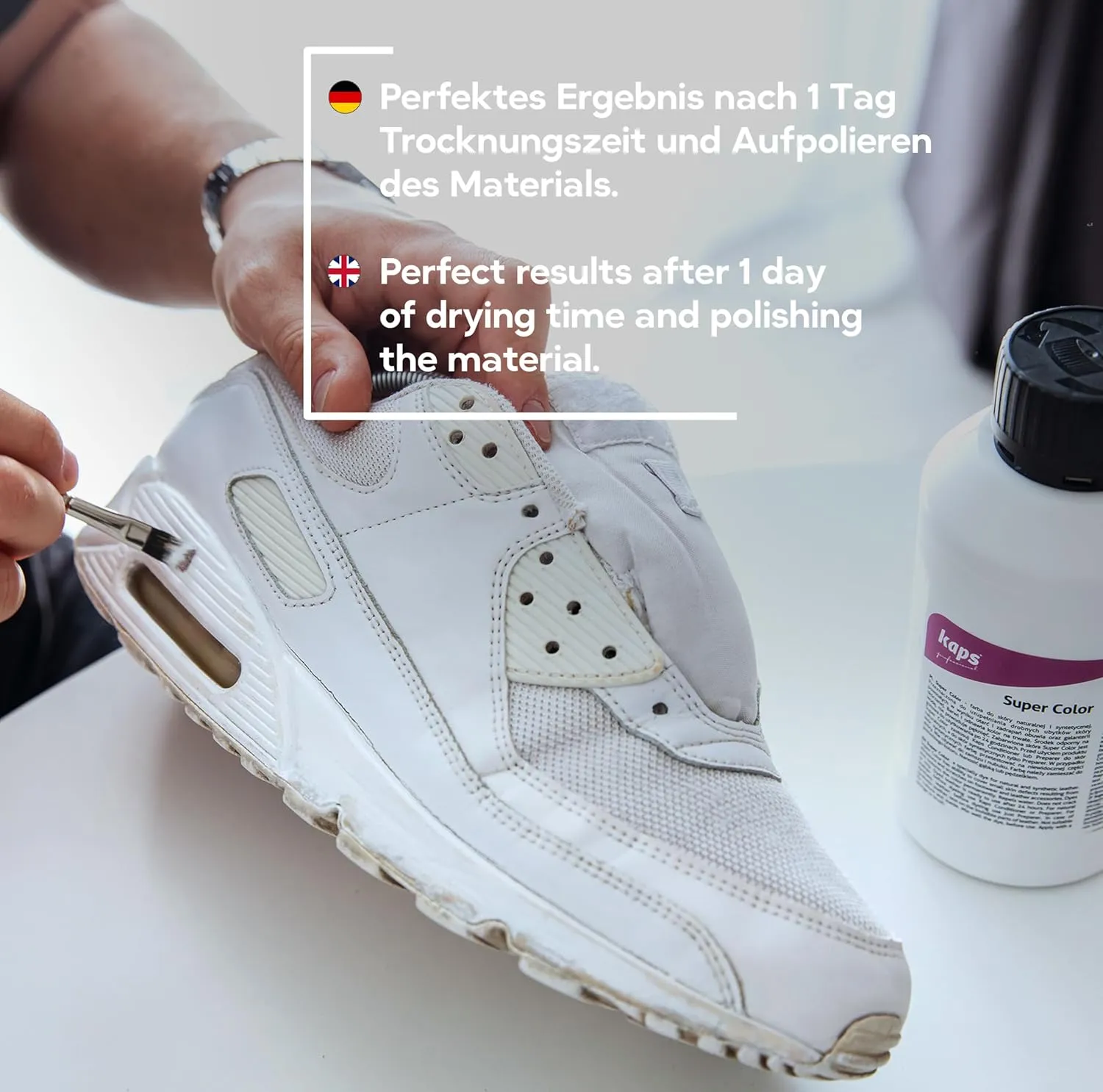 Kaps Dye Paint For Natural and Synthetic Leather Textiles, Super Color, 16.9 fl. Oz.