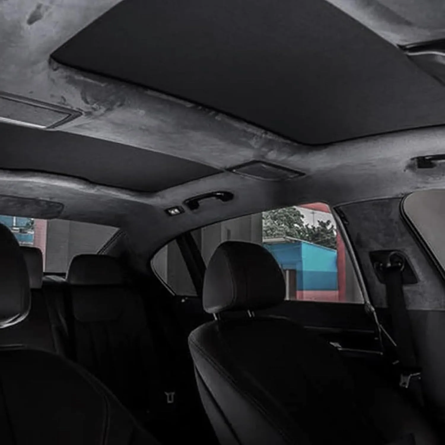 Kefly Black Suede Headliner Fabric 54" L × 60" W with Foam Backing, Automotive Interior Auto Roof Replacement Material for Car, SUV, Boat, Pickup, Truck, RV, Home Repair