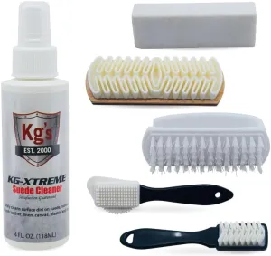 Kg's Suede Cleaning Kit – Premium, All-In-One Suede Cleaning Kit XTREME Suede Cleaner and a Variety of Suede Brushes for Cleaning, Buffing, and Restoring Boots & More!