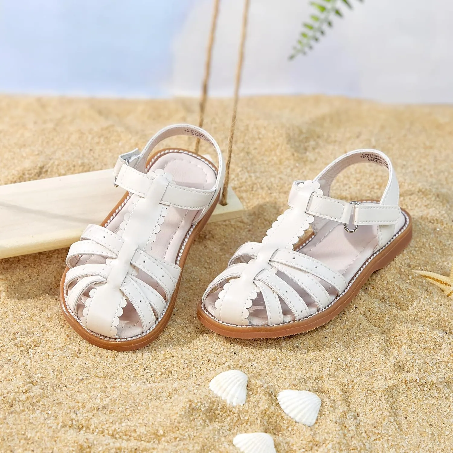 Kiderence Toddler Girls Sandals Little Girls Kids Summer Shoes Toddler Sandals