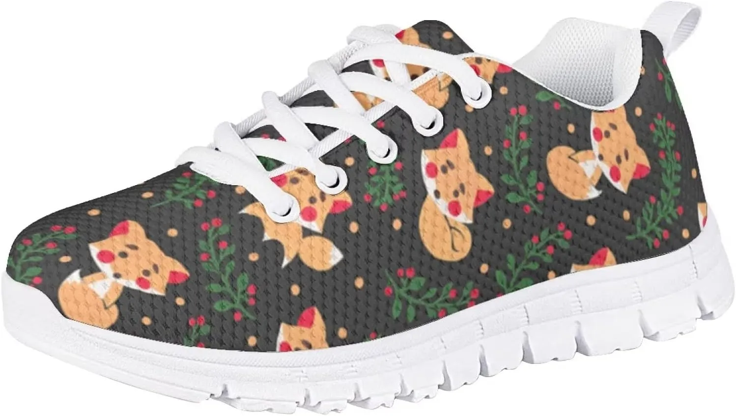 Kids Cute Tennis Shoes for Girls Soft Lightweight Running Sneakers Novelty Print Boys Walking Athletic Shoes