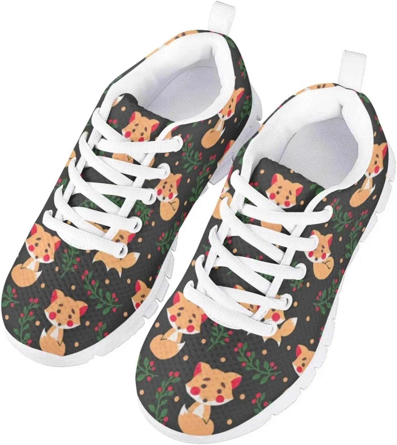 Kids Cute Tennis Shoes for Girls Soft Lightweight Running Sneakers Novelty Print Boys Walking Athletic Shoes