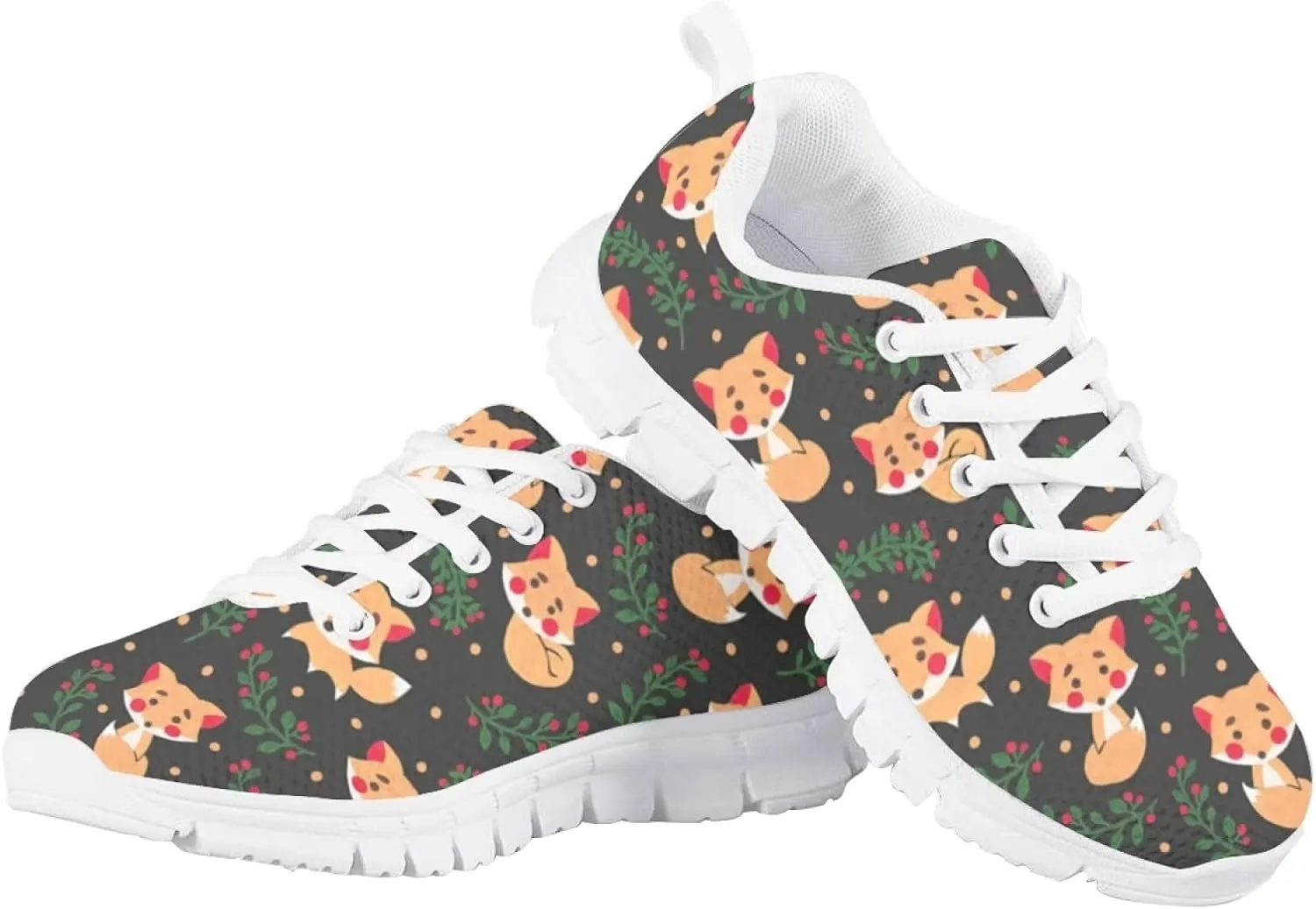 Kids Cute Tennis Shoes for Girls Soft Lightweight Running Sneakers Novelty Print Boys Walking Athletic Shoes