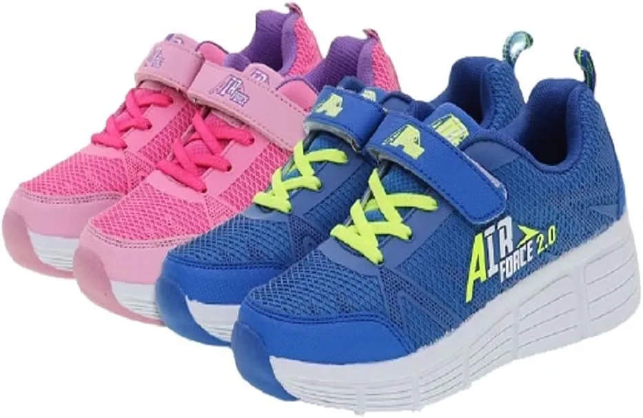 Kids Roller Shoes Boy Girl Sneakers with Wheels Become Sport Sneaker