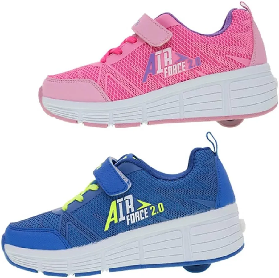 Kids Roller Shoes Boy Girl Sneakers with Wheels Become Sport Sneaker