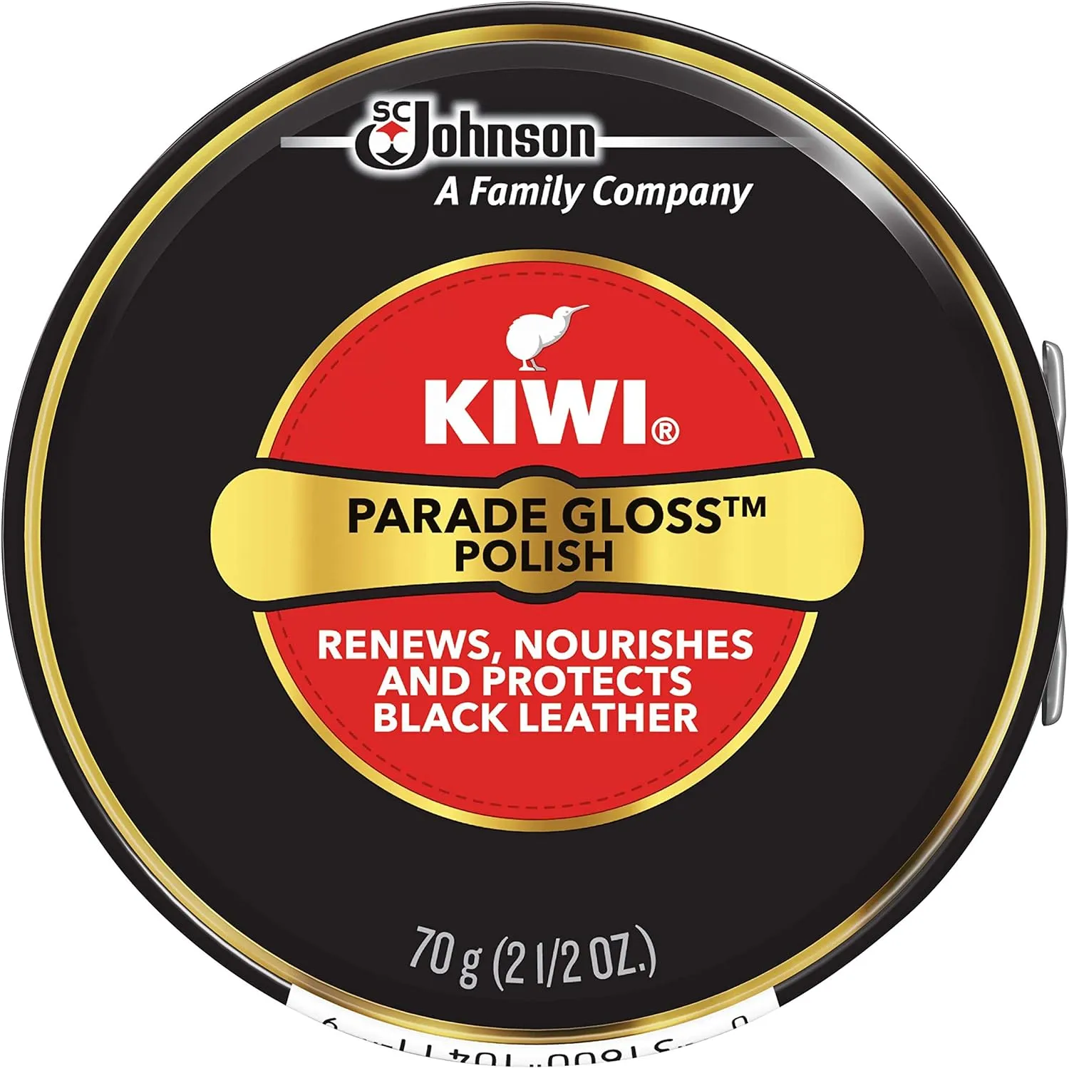 Kiwi Parade Gloss Shoe Polish - Black - 2.5 oz. - Large