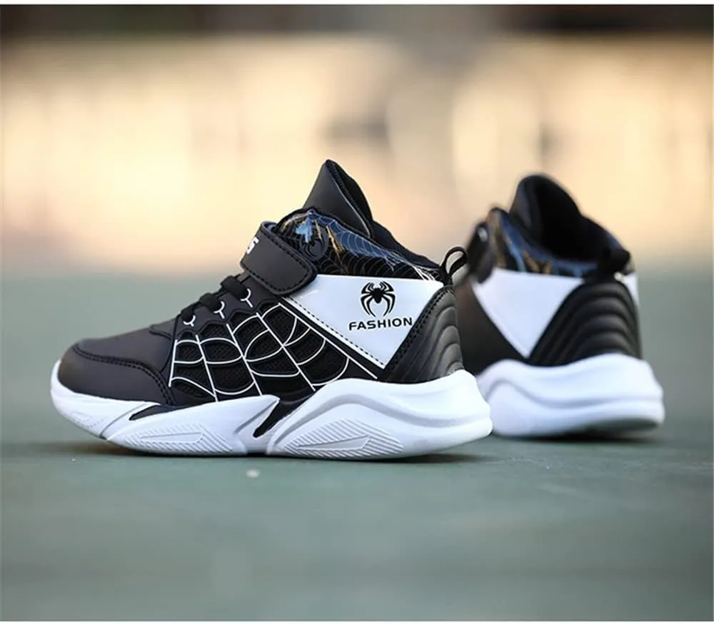 Lightweight Basketball Shoes for Kids Boys High-top Boots Youth Lightweight Outdoor Sneakers