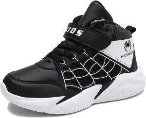 Lightweight Basketball Shoes for Kids Boys High-top Boots Youth Lightweight Outdoor Sneakers
