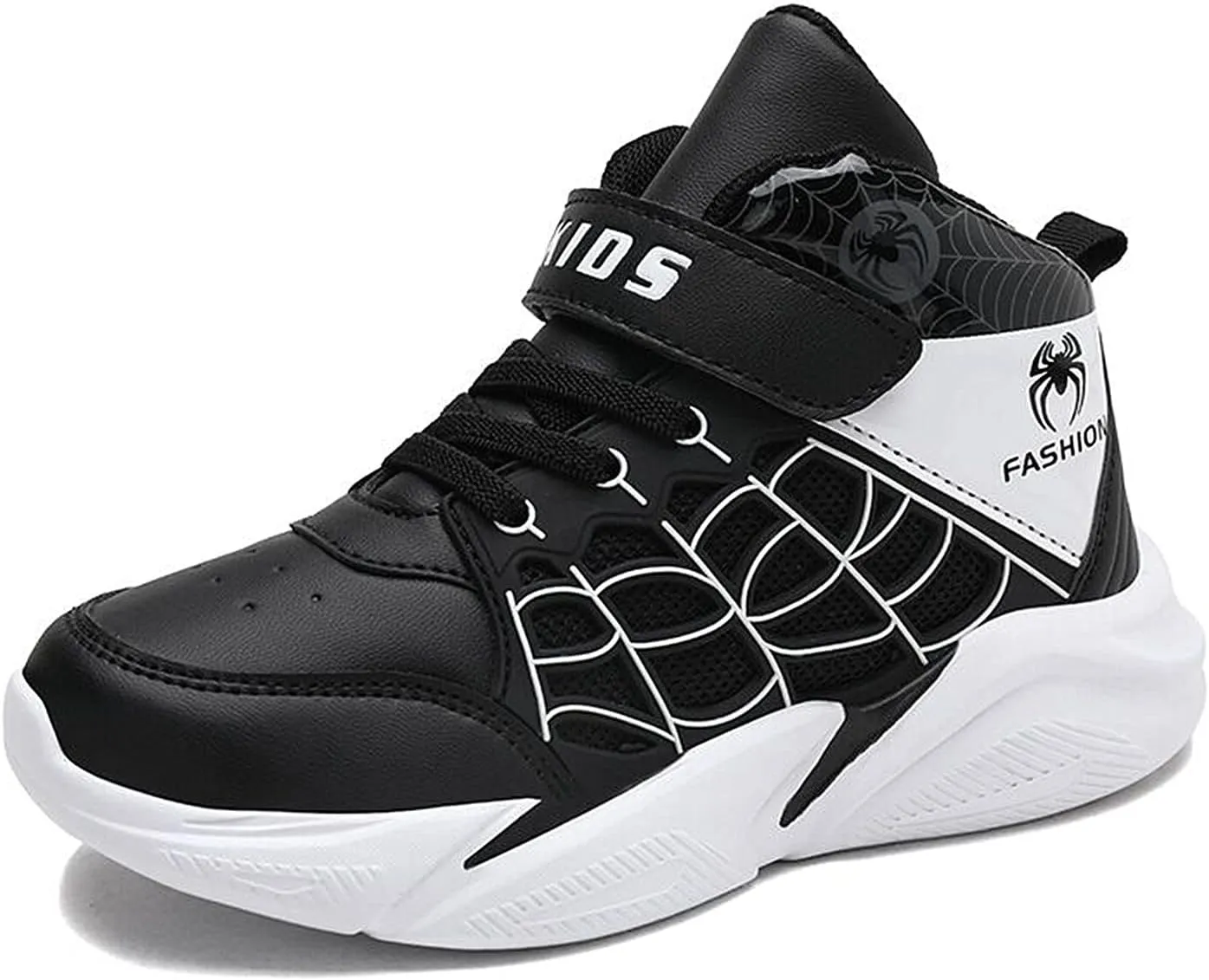 Lightweight Basketball Shoes for Kids Boys High-top Boots Youth Lightweight Outdoor Sneakers