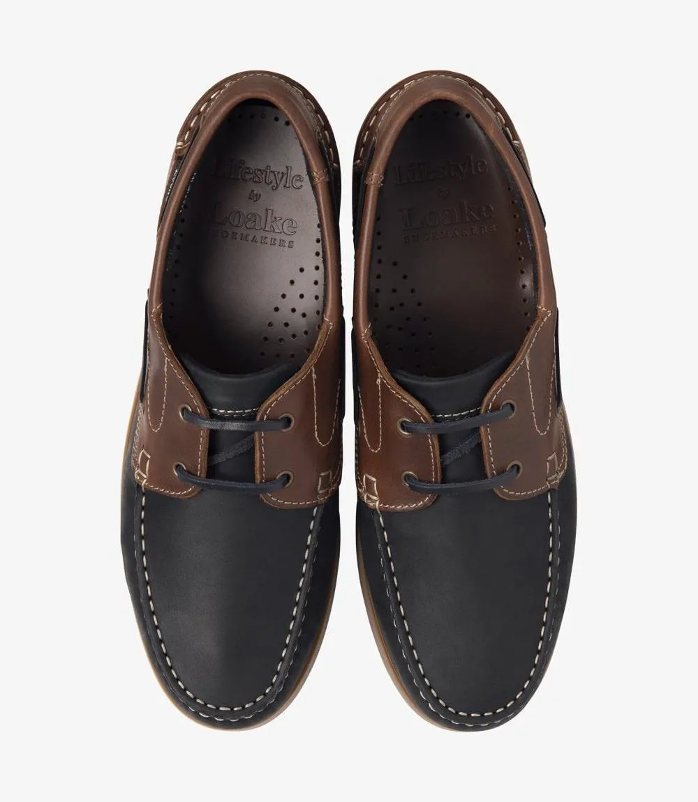 Loake LYMINGTON NAVY-BROWN