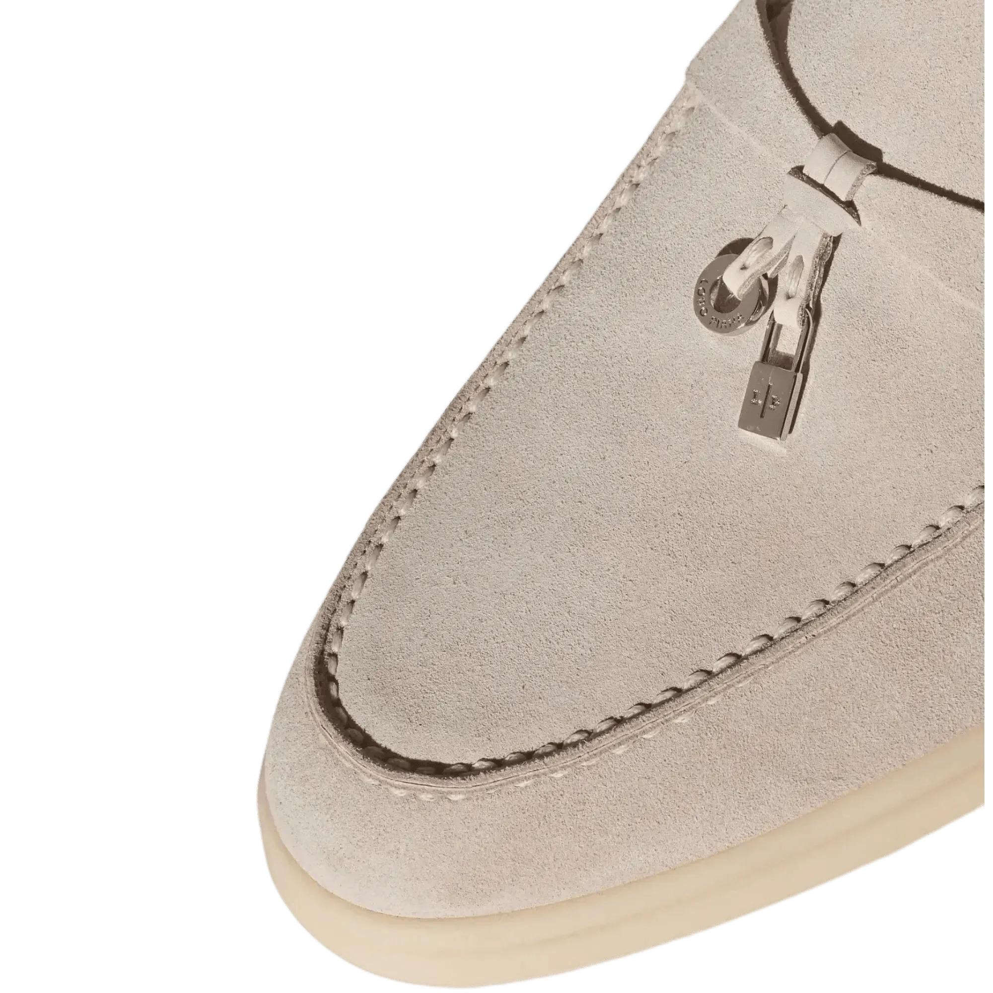 Loro Piana Women's Summer Charms Walk Loafers (Suede with Beaver Fur)