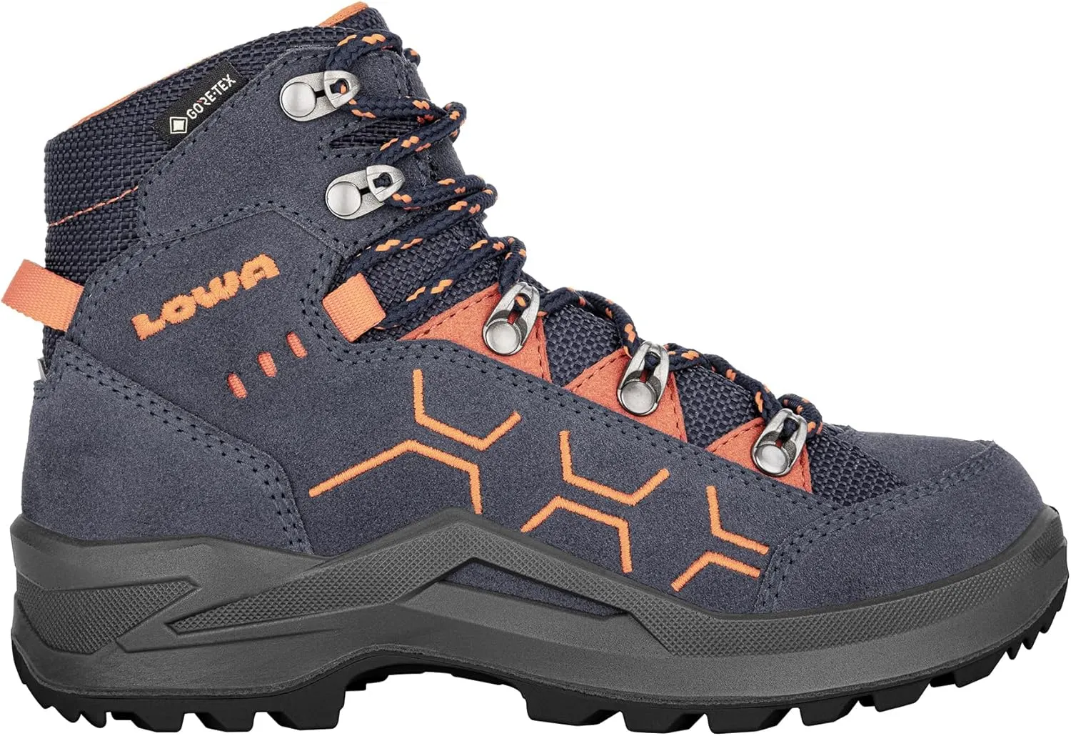 LOWA Kody Evo GTX Mid Junior Steel Blue/Orange