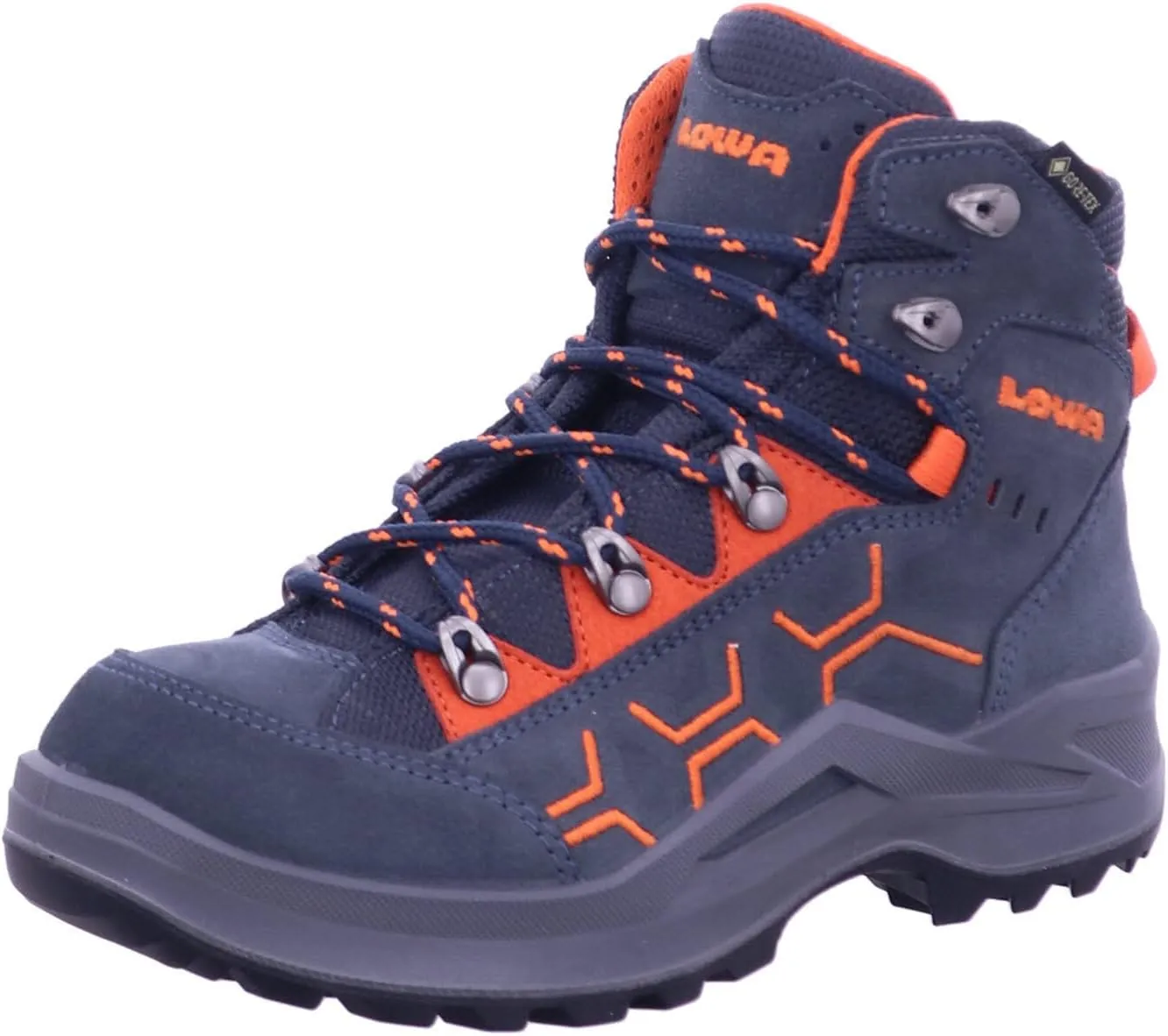 LOWA Kody Evo GTX Mid Junior Steel Blue/Orange