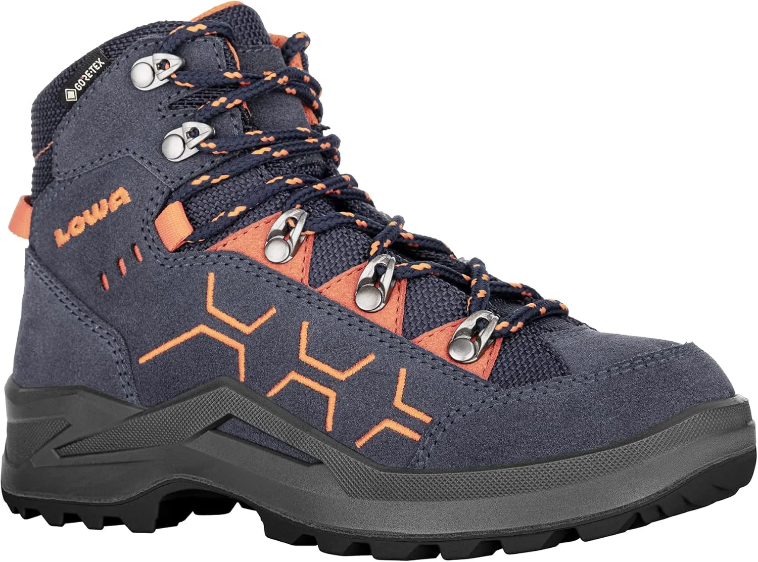 LOWA Kody Evo GTX Mid Junior Steel Blue/Orange