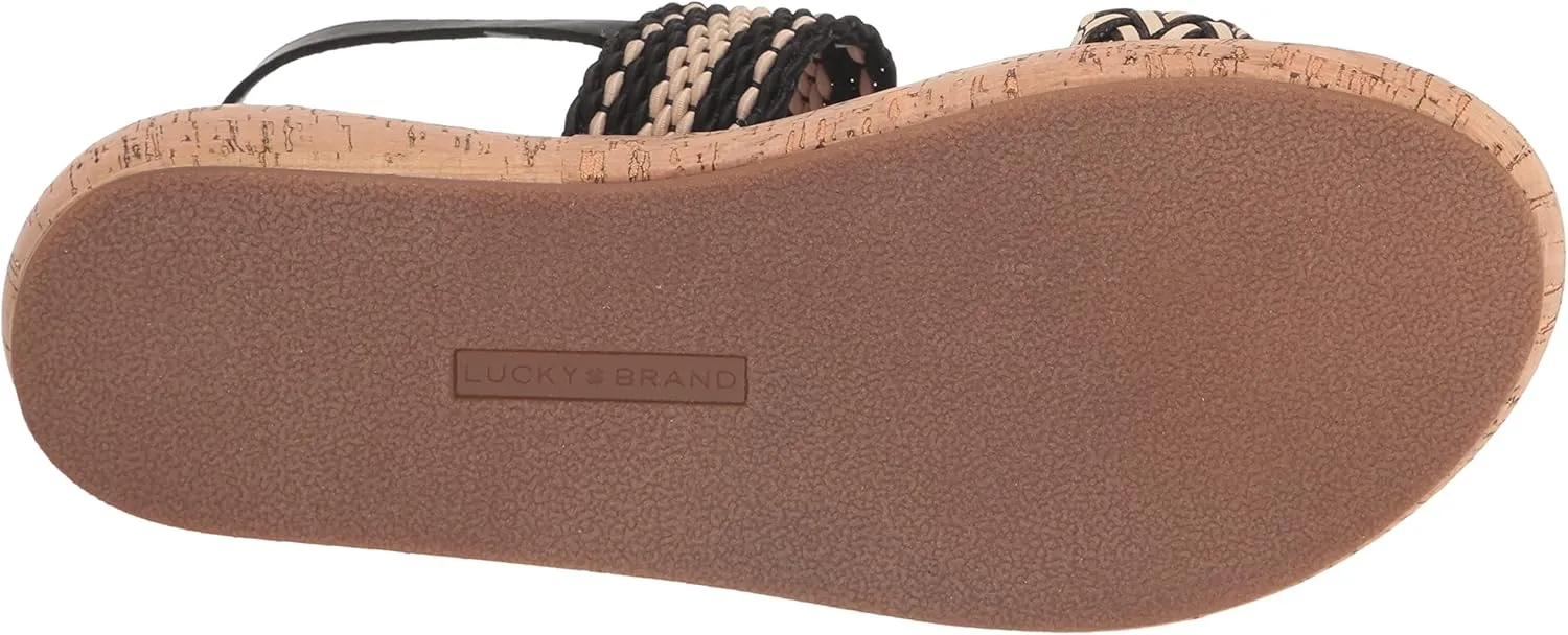 Lucky Brand Women's Jadiel Braided Platform Sandal Wedge