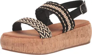 Lucky Brand Women's Jadiel Braided Platform Sandal Wedge