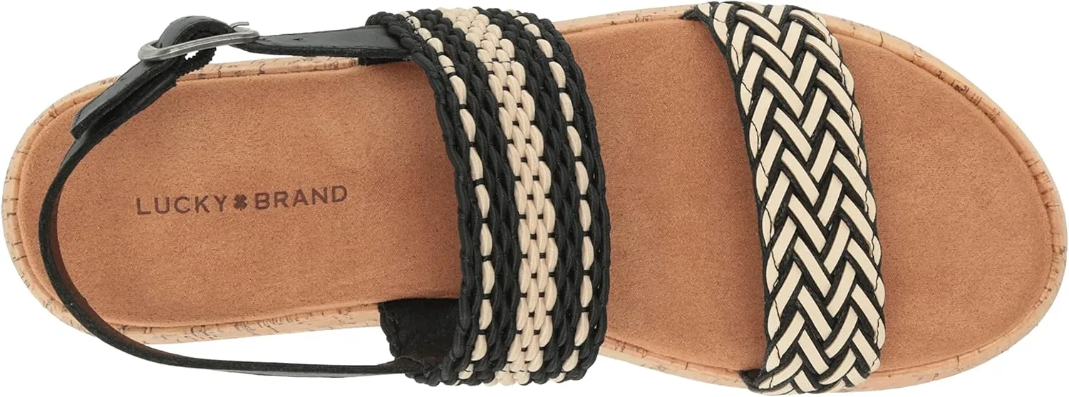 Lucky Brand Women's Jadiel Braided Platform Sandal Wedge
