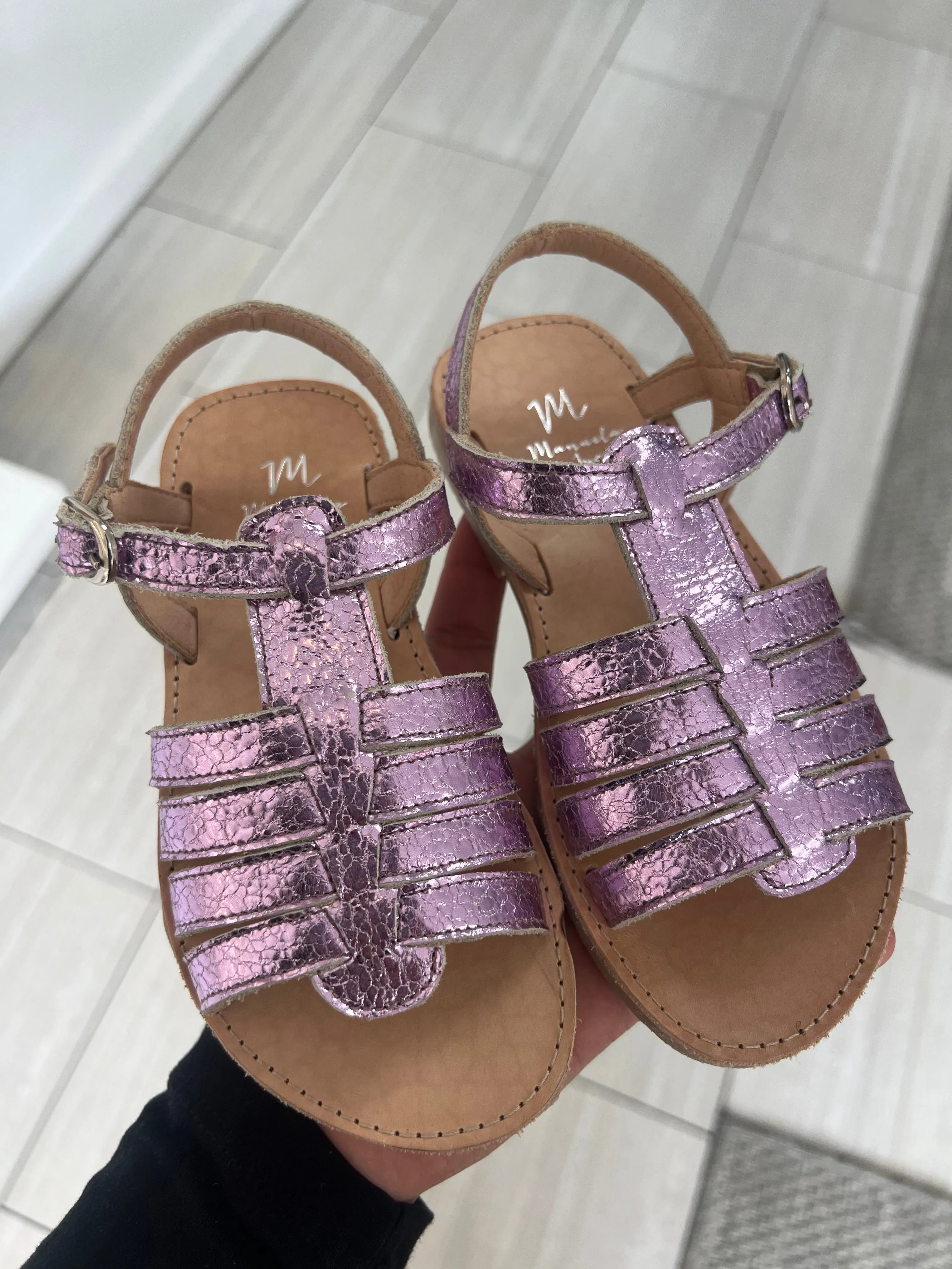 Manuela Pink Metallic Sandal