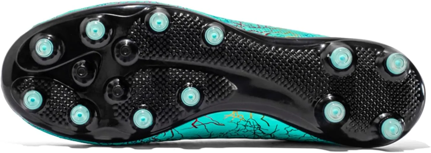 MDPCX Competitive Unisex Soccer Shoes Men Women Indoor Outdoor Football Boots Athletic Turf Mundial Team Cleat Running Sports Lightweight Breathable Anti-Skid Damping Shoes