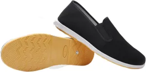 Mens Chinese Traditional Kung Kung Fu Tai Chi Canvas Shoes, Traditional Anti-Slip Rubber Sole Arts Shoes, Sweat-Absorbent Non-Slip and Wear-Resistant, for Hip-Hop, Parkour, Taekwondo