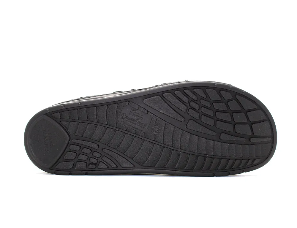 Mens Finnamic Yuma Schwarz Olive Sandals