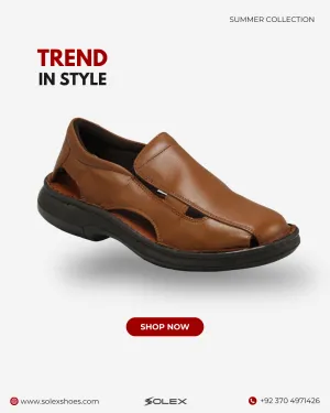 Men's Leather Sandal ( Medicated )