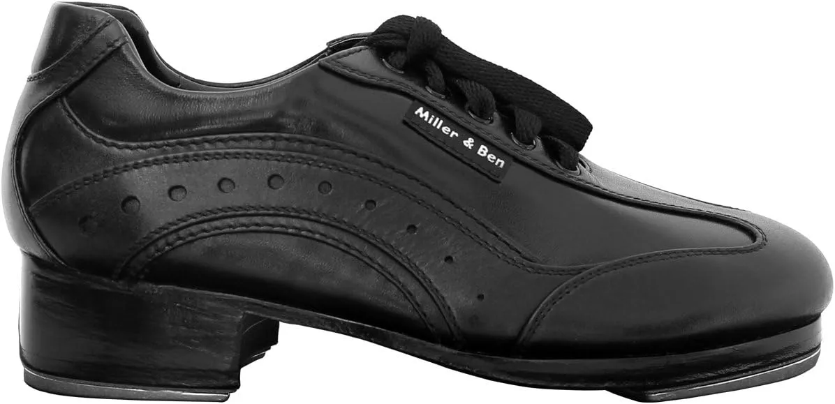Miller & Ben Tap Shoes, SporTap, Black & Black (GT) Professional Tap Shoes