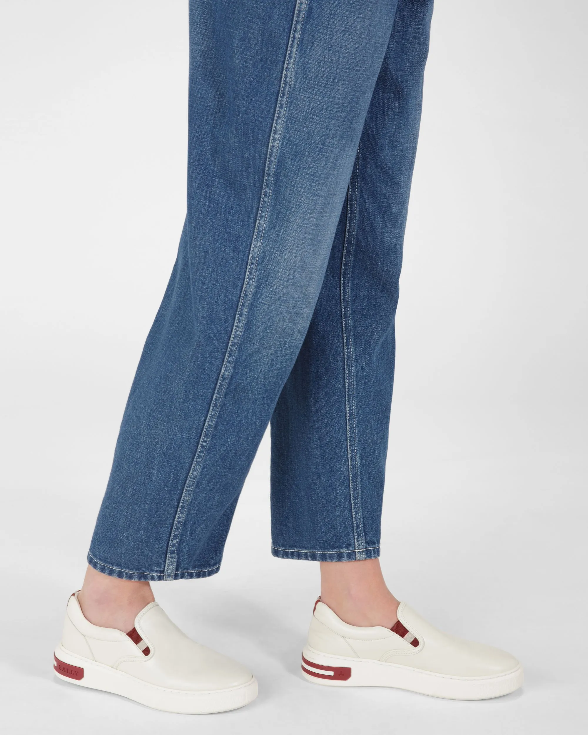 Mya Leather Sneakers In White