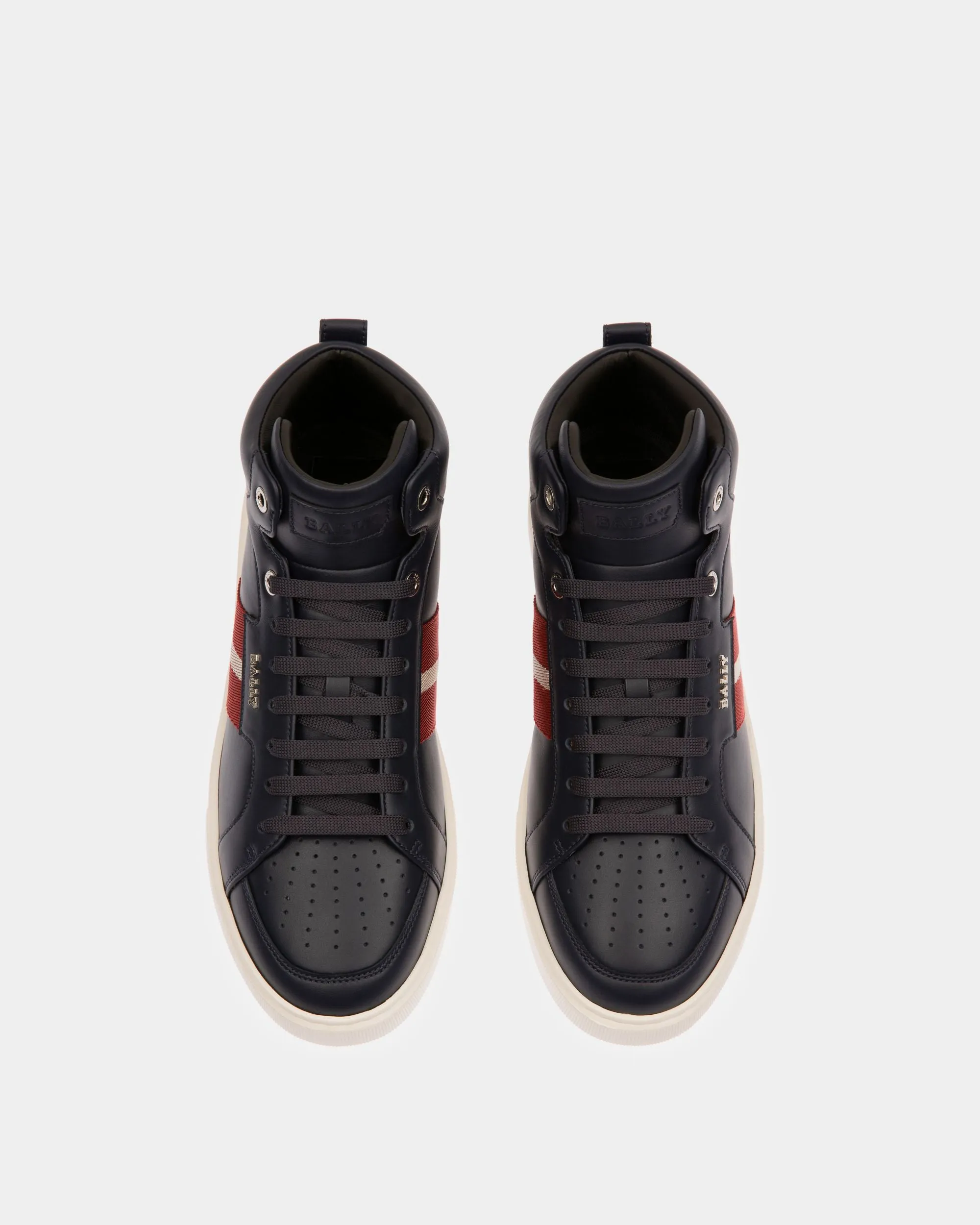 Myles Leather Sneakers In Ink