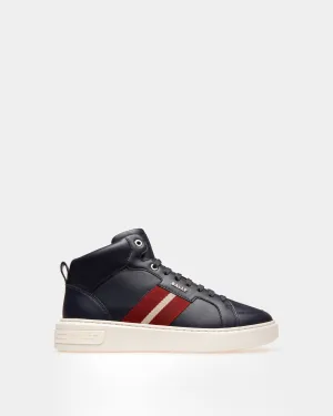 Myles Leather Sneakers In Ink